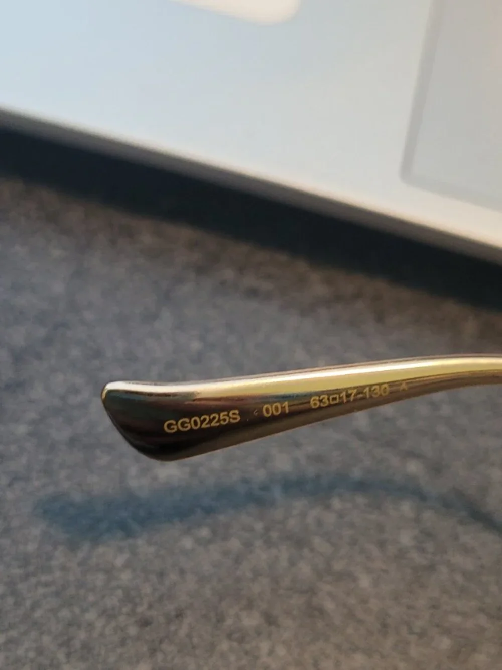 Gucci Oversized Gold Sunglasses